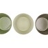 ZINC SUMMER GREEN MIX BUCKET STRIPED ASS 19X18X15CM