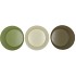 ZINC SUMMER GREEN MIX BOWL STRIPED ASS 16X8X13CM