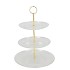 DAYAH TRANSPARENT CAKE SHELF 18/20/25X33CM