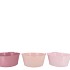 ZINC SUMMER PINK MIX BASIC BOWL ASS 22X10X18CM