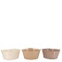 ZINC NATURAL BROWN BASIC BOWL ASS 16X8X13CM NM