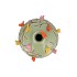 BIRD VASE GLOBE PISTACHE 18X18X18CM