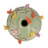 BIRD VASE TUBE PISTACHE 29X29X28CM