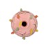 BIRD VASE TUBE PINK 18X18X18CM