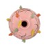 BIRD VASE TUBE PINK 23X23X23CM