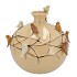 BIRD VASE TUBE SAND 29X29X28CM