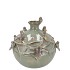 BIRD VASE TUBE MOSS 14X14X14CM