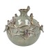 BIRD VASE TUBE MOSS 23X23X23CM