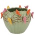 BIRD POT PISTACHE 26X26X20CM