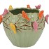BIRD POT PISTACHE 28X28X22CM