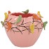 BIRD PINK POT 19X19X15CM NM