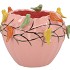 BIRD POT PINK 28X28X22CM