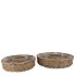 RATTAN KUBOO RING BASKET S/2 35X10CM/40X10CM