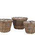 RATTAN KUBOO PLANTER ROUND S/3 20X16CM / 25X18CM / 29X20CM