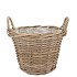 RATTAN KUBOO PLANTER WITH HANDLE ROUND 25X19CM