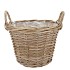RATTAN KUBOO PLANTER WITH HANDLE ROUND 30X23CM