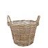 RATTAN KUBOO PLANTER WITH HANDLE ROUND 20X16CM