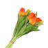 SILK TULIP BOUQUET 7X SUNSHINE 17X30CM