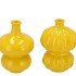 LUNA YELLOW BUBBLES VASE ASS NM