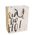 FLORISTRY GIFTBAG HOHOHO WHITE 32CM