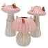 BIRD MUSHROOM VASE PINK ASS 18X18X31CM NM