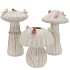 BIRD MUSHROOM VASE WHITE ASS 16X16X25CM NM