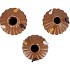 BIRD MUSHROOM VASE BROWN ASS 16X16X25CM NM