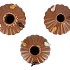 BIRD MUSHROOM VASE BROWN ASS 18X18X31CM NM