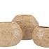 MIKA COZY SAND VASE OVAL STRUCTURE 12X28X22CM