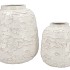 MIKA NORDIC WHITE VASE STRUCTURE 22X25CM