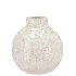 MIKA NORDIC WHITE VASE NECK STRUCTURE 18X18CM