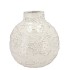 MIKA NORDIC WHITE VASE NECK STRUCTURE 23X23CM