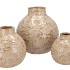 MIKA COZY SAND VASE NECK STRUCTURE 18X18CM