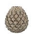 MIKA NORDIC GREEN VASE PINECONE EDGE 15X15CM