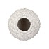MIKA NORDIC WHITE VASE PINECONE EDGE 15X15CM