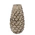 MIKA NORDIC GREEN VASE LONG PINECONE EDGE 16X35CM
