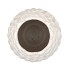 MIKA NORDIC WHITE VASE LONG PINECONE EDGE 16X35CM