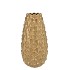 MIKA MAJESTIC GOLD VASE LONG PINECONE EDGE 14X25CM