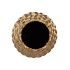MIKA MAJESTIC GOLD VASE LONG PINECONE EDGE 14X25CM
