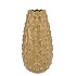 MIKA MAJESTIC GOLD VASE LONG PINECONE EDGE 16X35CM