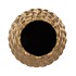 MIKA MAJESTIC GOLD VASE LONG PINECONE EDGE 16X35CM