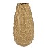MIKA MAJESTIC GOLD VASE LONG PINECONE EDGE 26X50CM