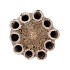 MIKA WILD LEOPARD VASE TUBE 18X25CM