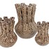 MIKA WILD LEOPARD VASE TUBE 26X35CM