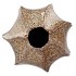 MIKA WILD BROWN VASE WAVY SPHERE NECK 31X40CM
