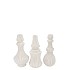 MIKA NORDIC WHITE VASE CURVES ASS 9X16CM