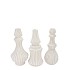 MIKA NORDIC WHITE VASE CURVES ASS 13X25CM