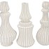 MIKA NORDIC WHITE VASE CURVES ASS 28X57CM