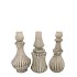 MIKA NORDIC GREEN VASE CURVES ASS 13X25CM NM