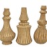 MIKA MAJESTIC GOLD VASE CURVES ASS 20X39CM NM